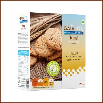 Gaia Cookies Ragi Sugar Free 200gm